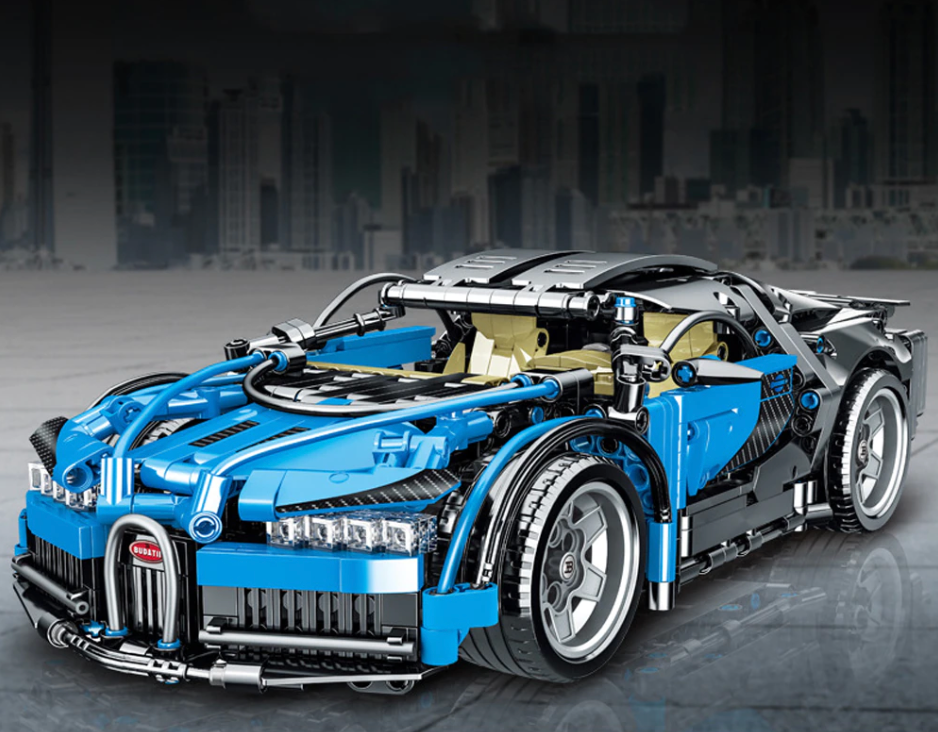 1229pcs Technical Buggati Chiron Style Building Blocks Child Car style toy